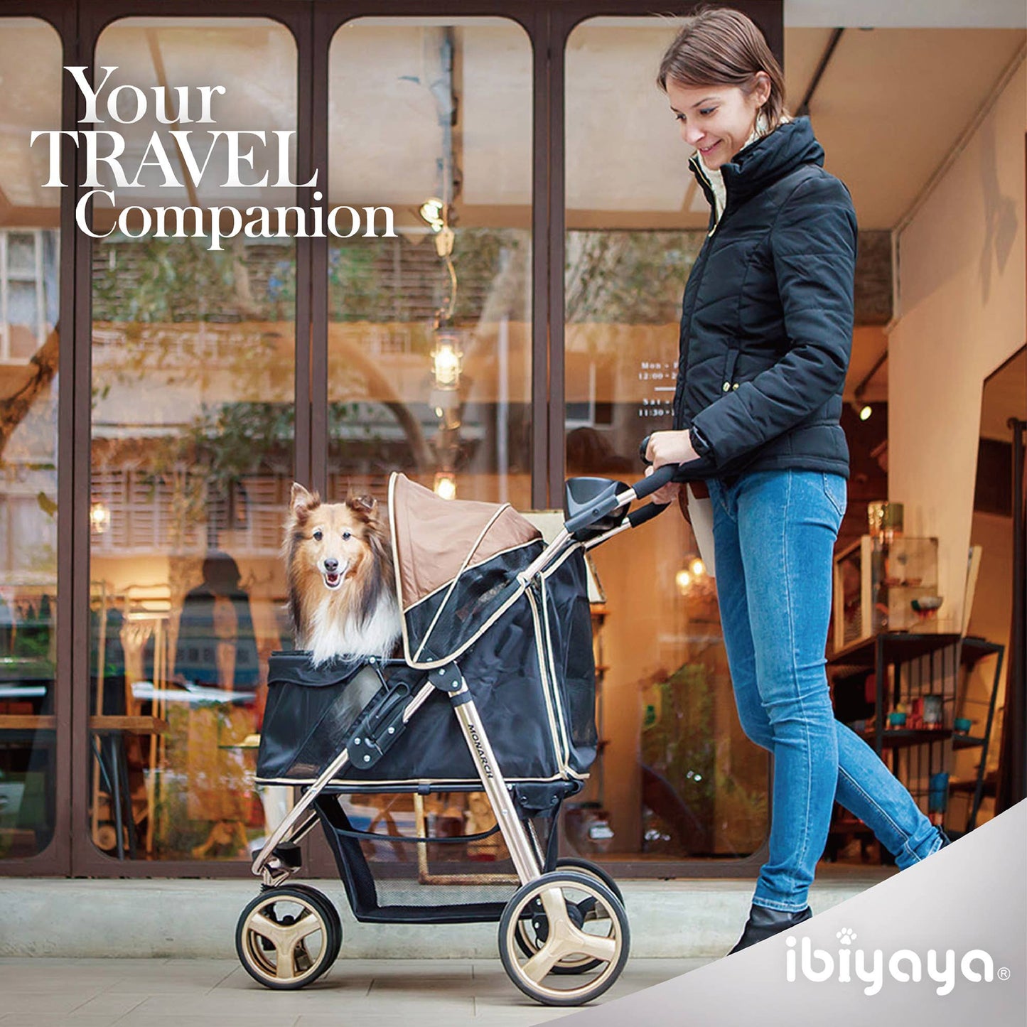 Ibiyaya - Monarch Premium Pet Jogger, Designer-Luxury Dog Stroller  Image