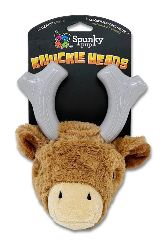 Load image into Gallery viewer, Spunky Pup - Knuckle Heads - Plush/Nylon Combo 2-in-1 Toy Image
