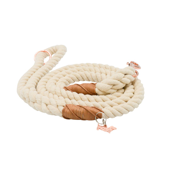 Load image into Gallery viewer, Sassy Woof Dog Rope Leash - Natural Image
