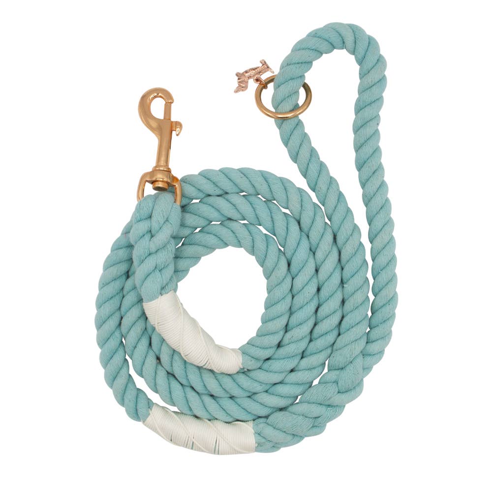 SASSY WOOF - Dog Rope Leash - Aqua Image