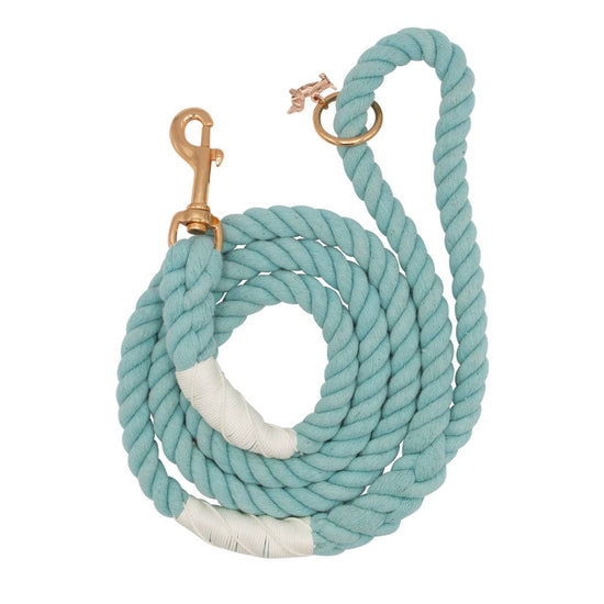 SASSY WOOF - Dog Rope Leash - Aqua Image