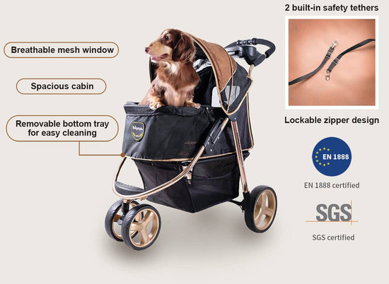 Ibiyaya - Monarch Premium Pet Jogger, Designer-Luxury Dog Stroller  Image