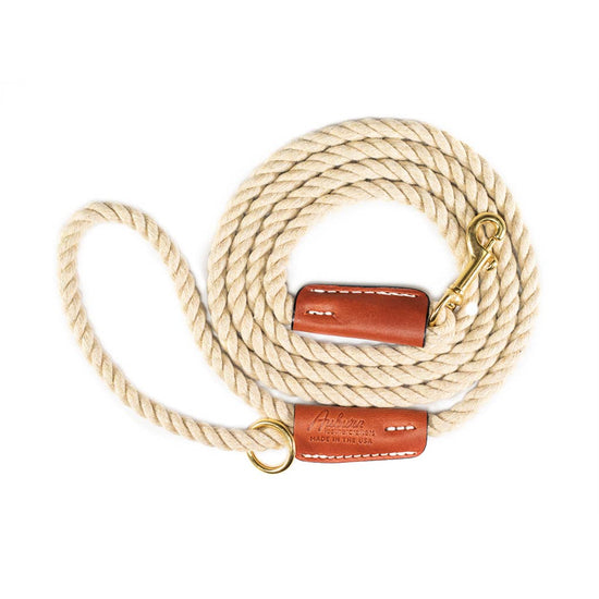 Auburn Leathercrafters - Cotton Rope Leash - Snap  Image