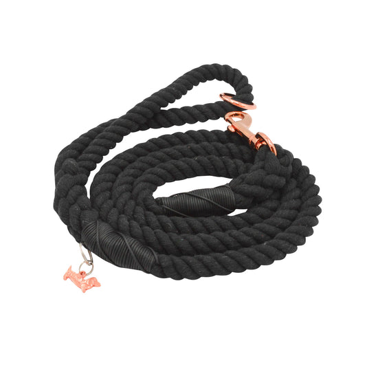 Load image into Gallery viewer, Sassy Woof Dog Rope Leash - Noir Image
