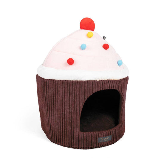 Nandog Pet Gear - CUPCAKE CHOCOLATE DOG BED / CAT HUT - LARGE PRIVE  Image