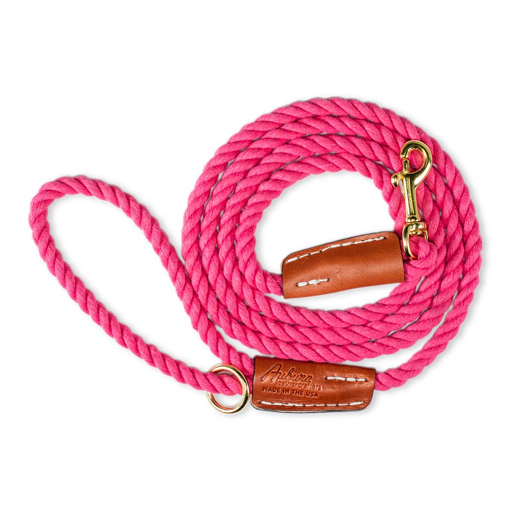 Auburn Leathercrafters - Cotton Rope Leash - Snap  Image