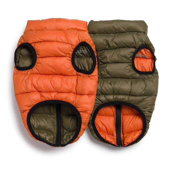 fabdog - Pack N' Go Reversible Puffer Olive/Orange: 16"  Image