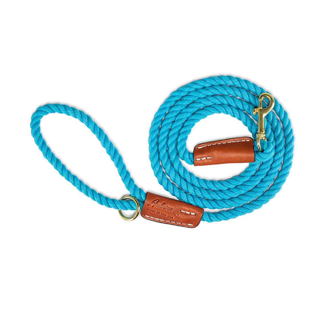 Auburn Leathercrafters - Cotton Rope Leash - Snap  Image