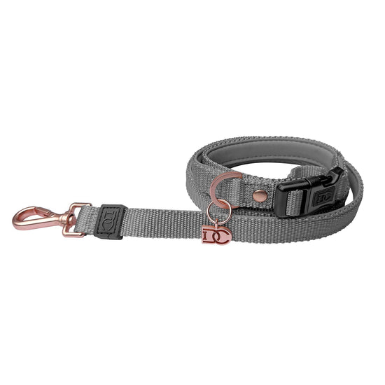 Load image into Gallery viewer, Doodle Couture, New York - Secure-In-Place Dog Leash - Steel Image
