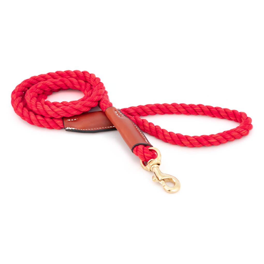 Auburn Leathercrafters - Cotton Rope Leash - Snap  Image