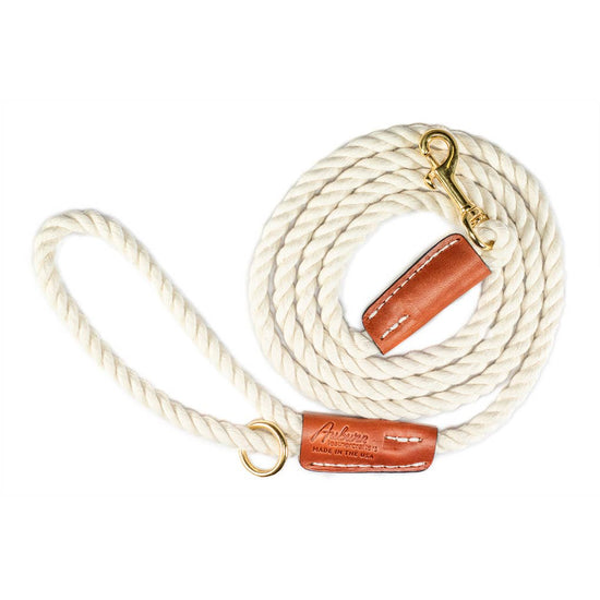 Auburn Leathercrafters - Cotton Rope Leash - Snap  Image