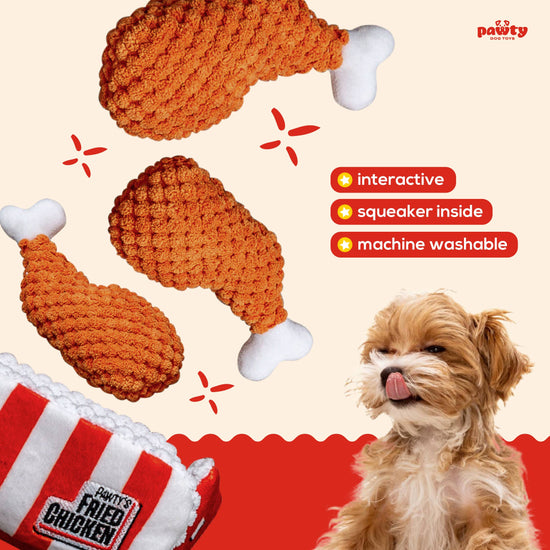 PAWTY Dog Toys - PAWTY Fried Chicken Interactive Snuffle Mat Dog Toy  Image