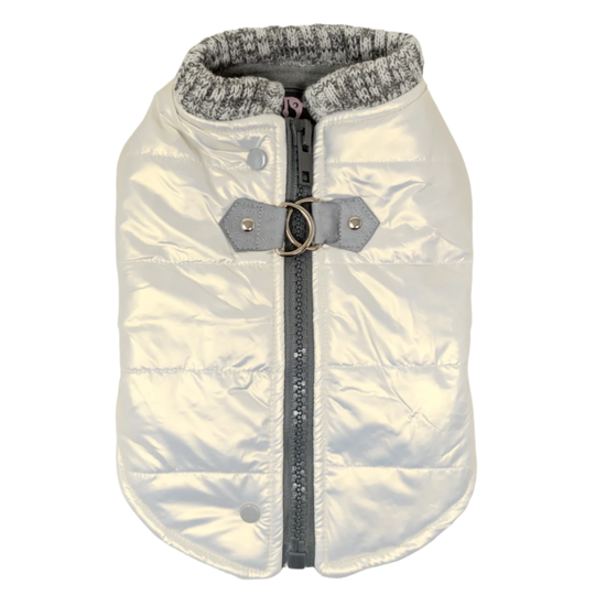 Dogo Pet - Runner Coat Metallic Pearl White Image