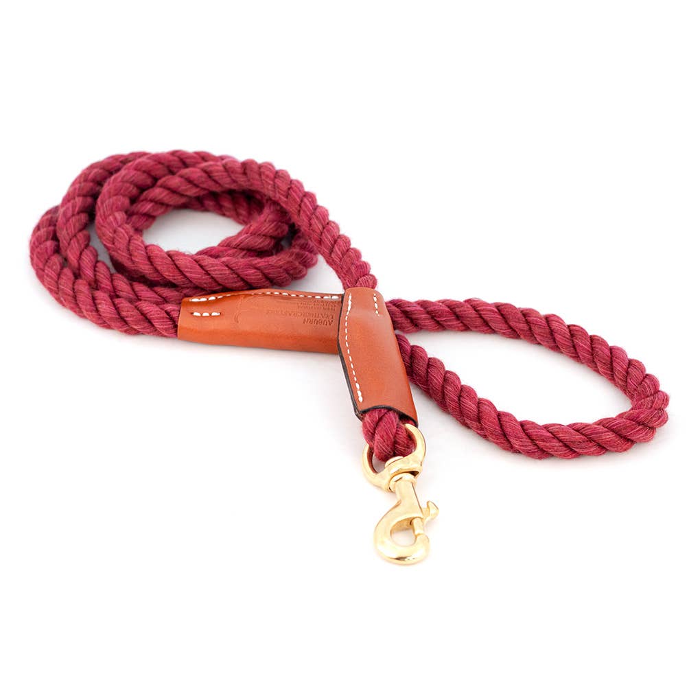 Auburn Leathercrafters - Cotton Rope Leash - Snap  Image