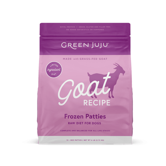 Green Juju Frozen Raw Diet Patties & Sliders Goat Image