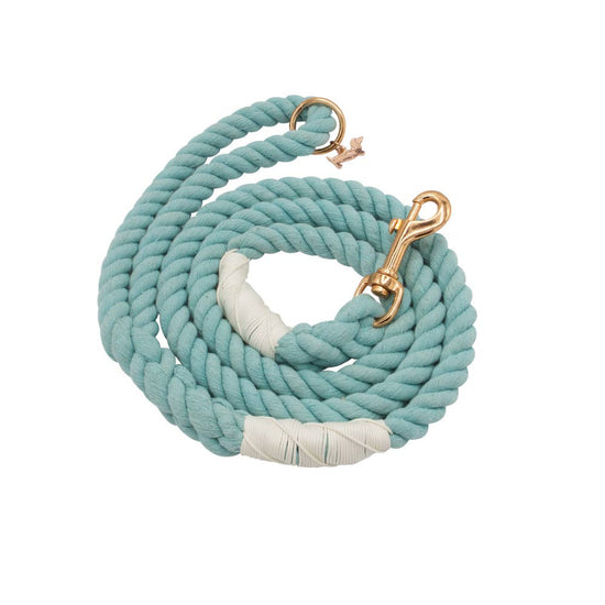 SASSY WOOF - Dog Rope Leash - Aqua Image