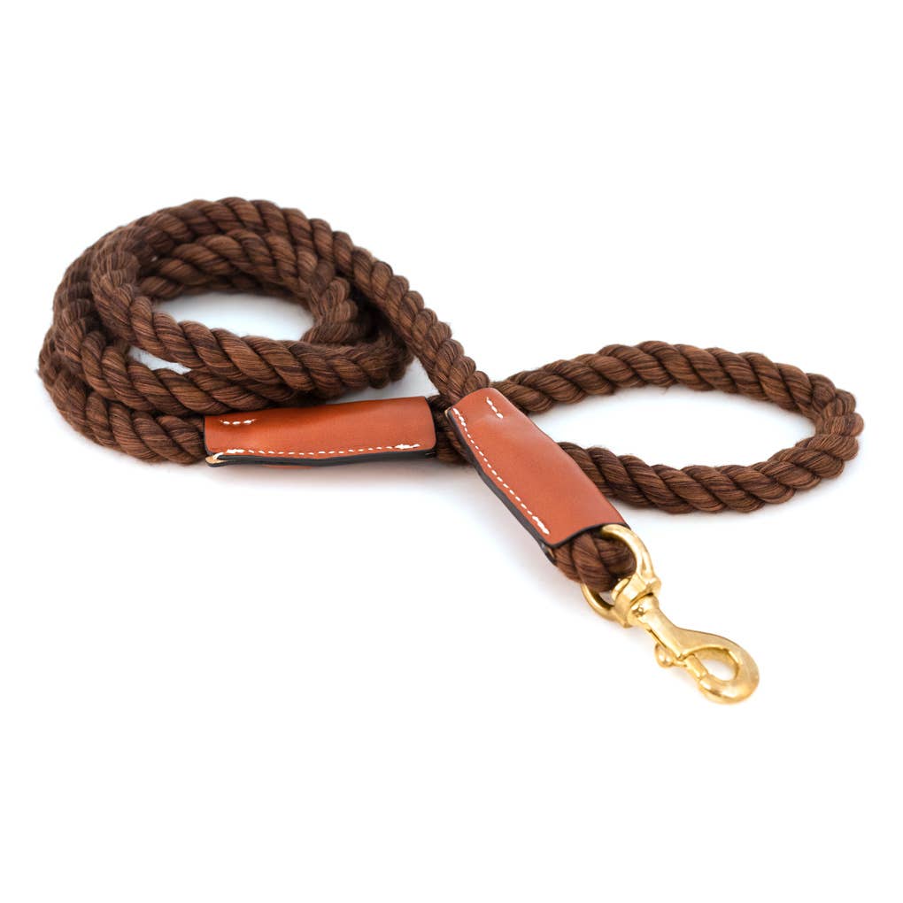 Auburn Leathercrafters - Cotton Rope Leash - Snap  Image