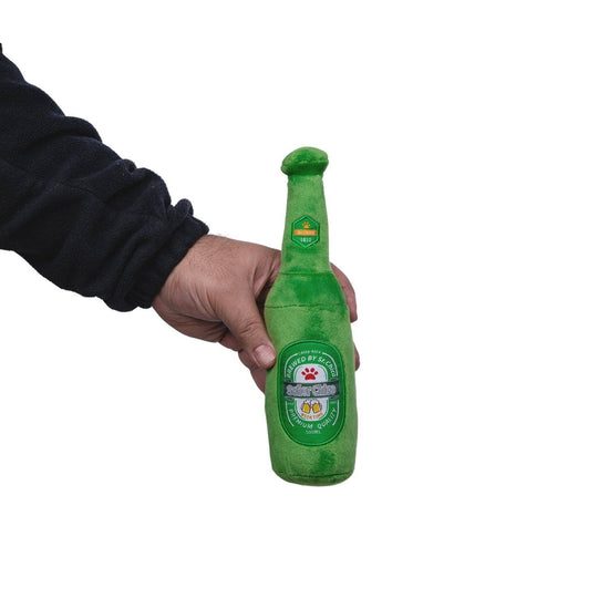 Load image into Gallery viewer, Jojo Modern Pets - Beer-Cheers Crinkle and Squeaky Plush Dog Toy Combo Gift Set Image
