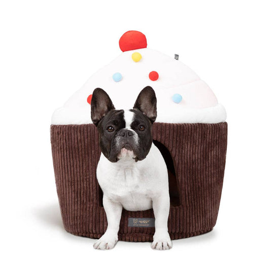 Nandog Pet Gear - CUPCAKE CHOCOLATE DOG BED / CAT HUT - LARGE PRIVE  Image