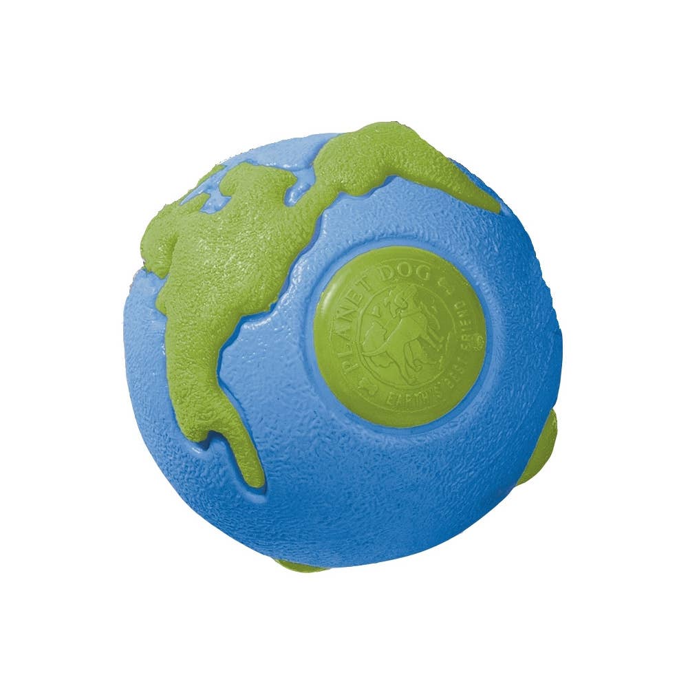 Planet Dog Orbee-Tuff Planet Ball Dog Toy Blue/Green Large  Image