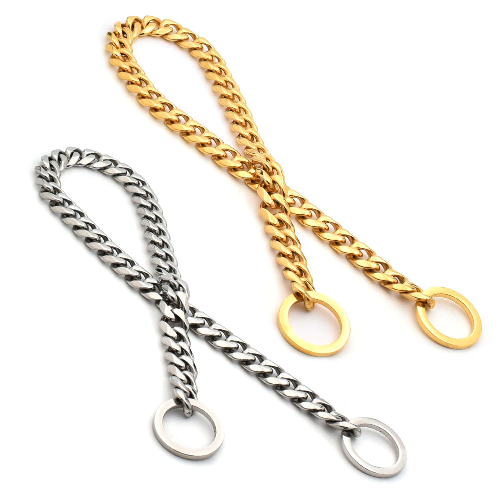 Dog Collar Chain Luxury Pet Cat Cuban Chain Collar For Small